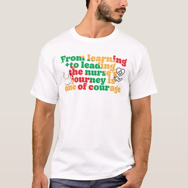 Von der Ausbildung zur Führung, die Reise der Kran T-Shirt (Vorderseite)