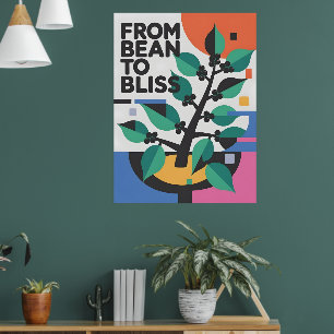 Von der Bohne zum Kaffee Bliss Poster