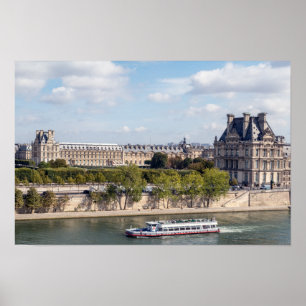 Von der Dachterrasse des Musee d'Orsay hat man ein Poster