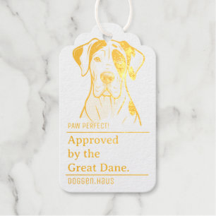 Von der Deutschen Dogge genehmigt Geschenkanhänger