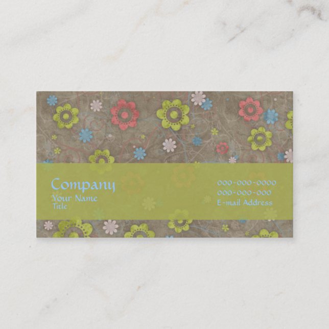 Von der Erde Visitenkarte (Vorderseite)