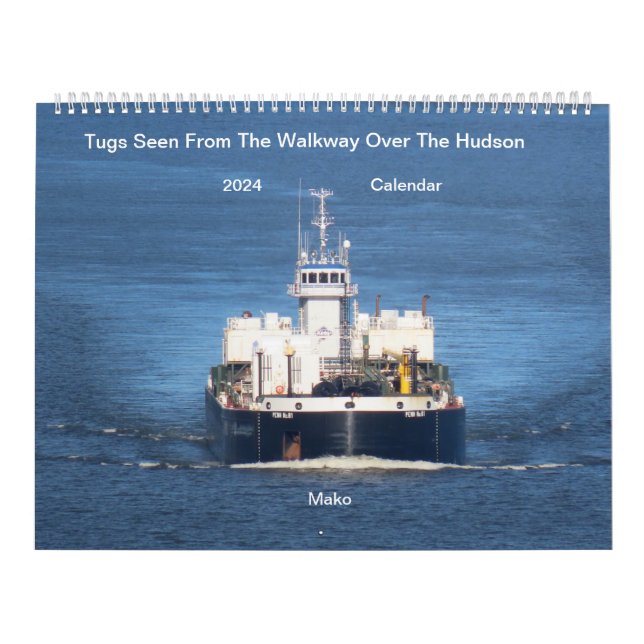 Von der Fußgängerpromenade über den Hudson 2024 ge Kalender (Titelbild)