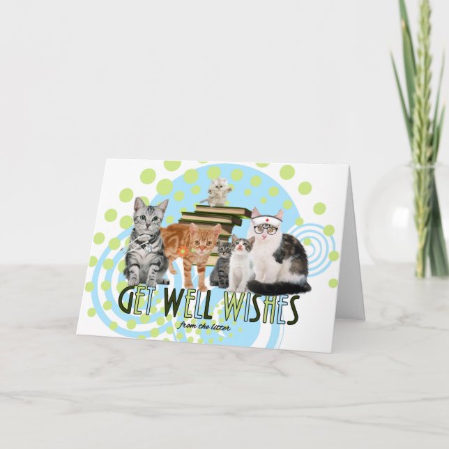 Von der Gruppe der Niedlichen Katzen als Ärzte und Karte (Vorderseite)