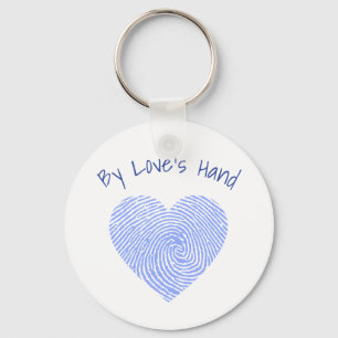 Von der Hand Fingerabdruck-Schlüsselanhänger der Schlüsselanhänger