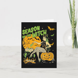 Von der Hexe Halloween Samhain Karte