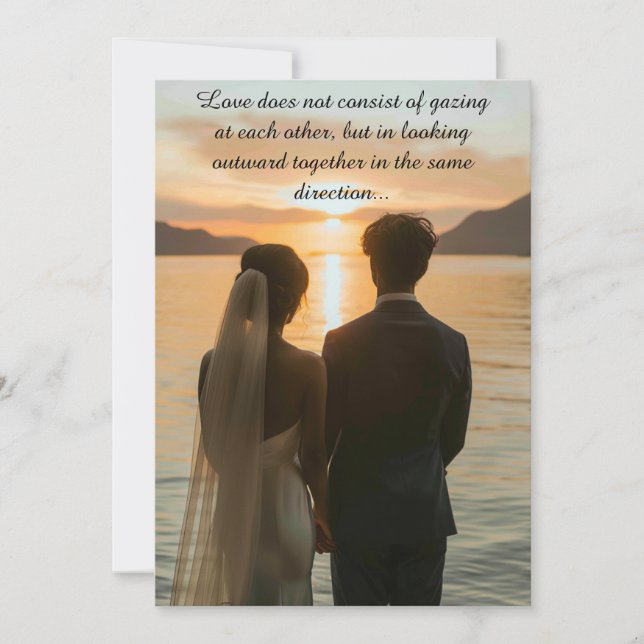 Von der KI generierte traditionelle Hochzeiten Einladung (Vorderseite)