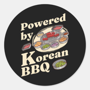 Von der koreanischen Grillen beherrscht Runder Aufkleber