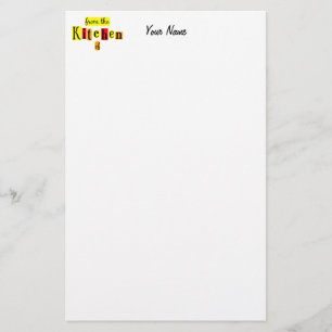 Von der Küche der Retro Reds Custom Stationery Briefpapier