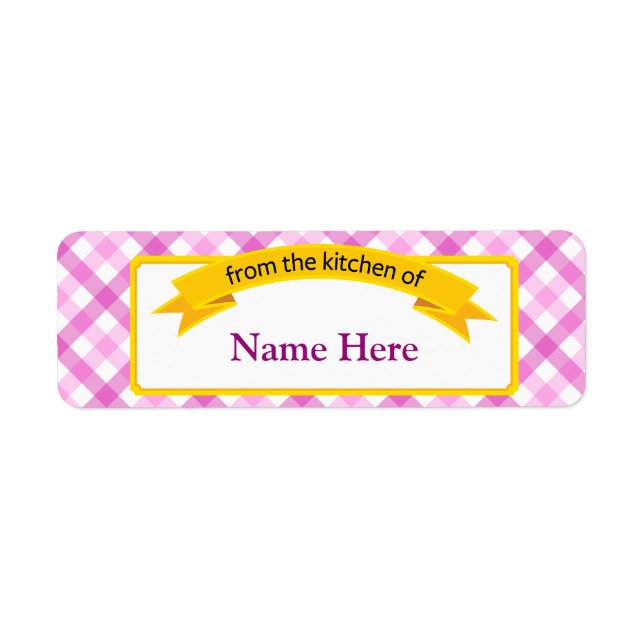 Von der Küche des Lebensmitteletiketts - Rosa (Vorne)