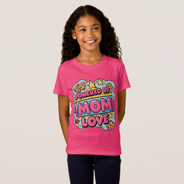 Von der Liebe der Mama angetrieben T-Shirt (Vorne ganz)