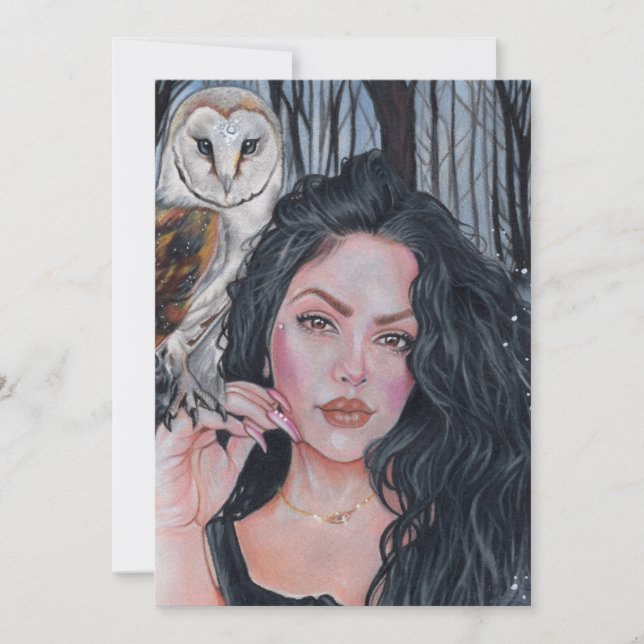 Von der magischen Esel getroffen Flat Dankeschön K Dankeskarte (Vorderseite)