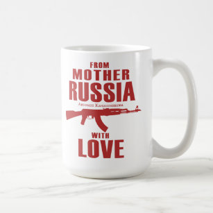Von der Mutter Russland mit der Tasse der Liebe-AK