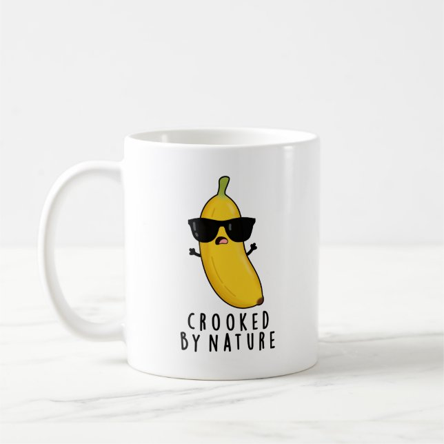 Von der Natur gekrönter Bananenpun Kaffeetasse (Links)