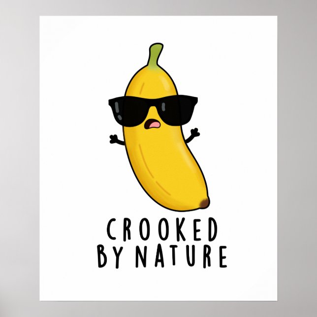 Von der Natur gekrönter Bananenpun Poster (Vorne)