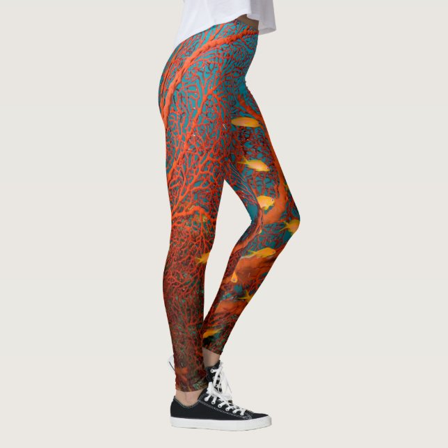 Von der Natur Inspiriert Leggings (Rechts)