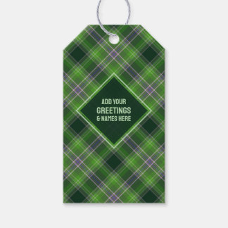Von der Natur inspiriertes grünes und violettes Ta Geschenkanhänger