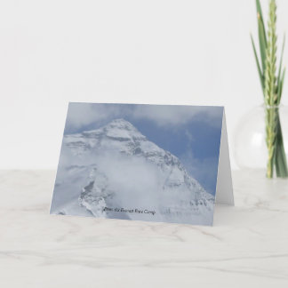 Von der niedriges Lager-Gruß-Karte Everest Karte