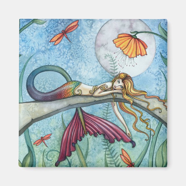 Von der Pond-Meerjungfrau-Kunst Magnet (Vorne)