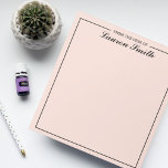 Von der Rezeption aus Minimalistisch und elegant p Notizblock<br><div class="desc">Dieses elegante Minimalistische Plush Pink Notepad ist die perfekte Ergänzung zu Ihrem Schreibtisch! Personalisiert mit Ihrem Namen,  dieses schlanke Notizblock wird Ihre Erfahrung in der Notiz erhöhen. Egal,  ob Sie wichtige Erinnerungen erzählen oder während einer Brainstorming-Sitzung doodlen,  dieses stilvolle Notizblock wird Ihren Tag mit Sicherheit aufheitern.</div>