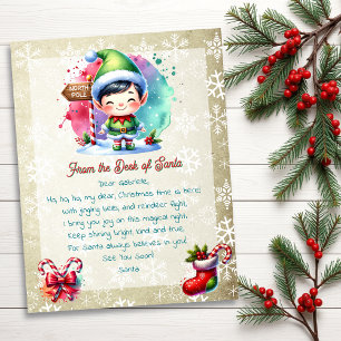 Von der Rezeption Santa für Kinder   Anime Boy Elf