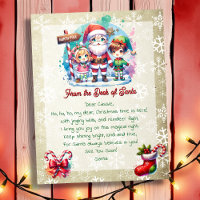 Von der Rezeption Santa für Kinder | Anime Cartoon