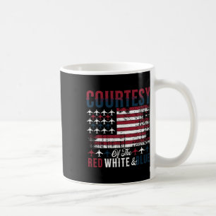 Von der rot weiß und blauen amerikanischen Flagge Kaffeetasse