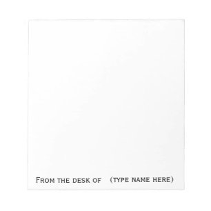 "Von der Schreibfläche" des Memos Notizblock