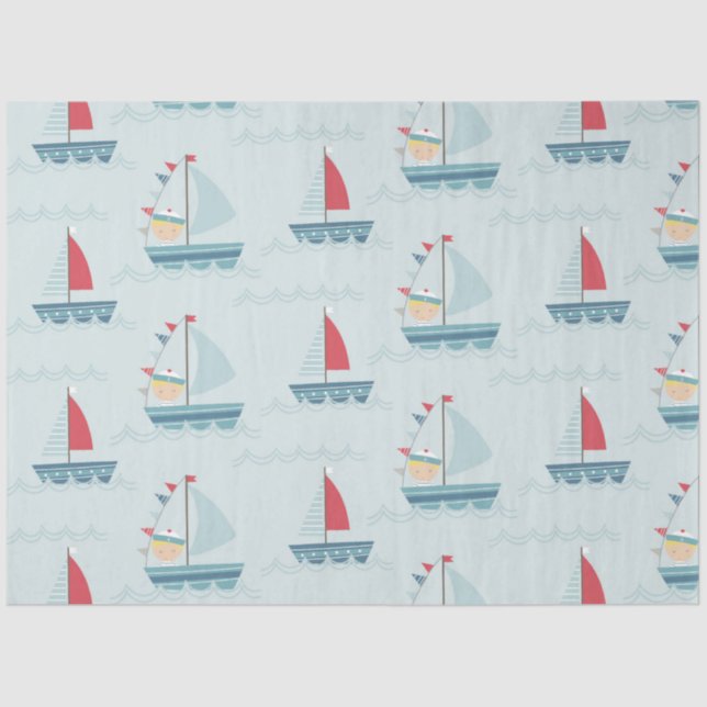 Von der Sea Series Design 4 Seidenpapier (Vorderseite)