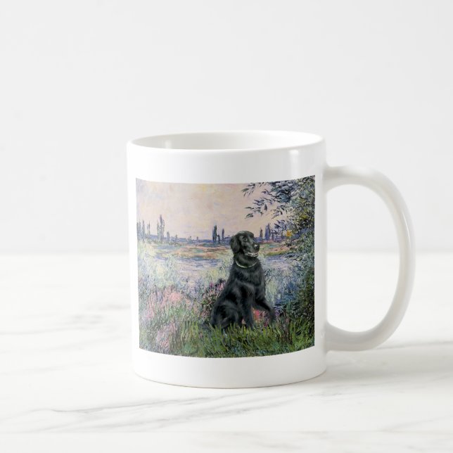 Von der Seine - flach überzogener Retriever Kaffeetasse (Rechts)