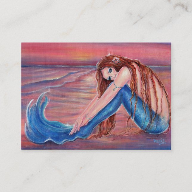 Von der Sun Mermaid-Visitenkarte von Renee berührt Visitenkarte (Vorderseite)