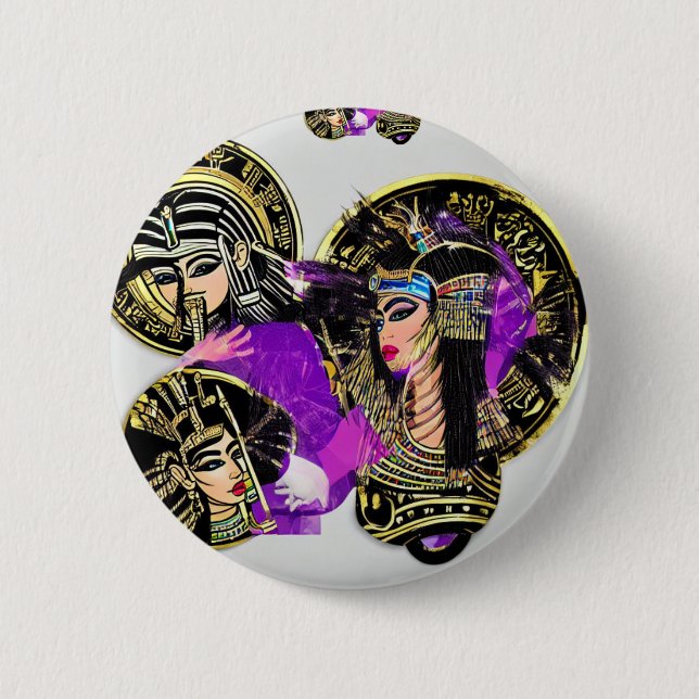 Von der Täuschungsliga "Egyptian Punk Goddess" Button (Vorderseite)