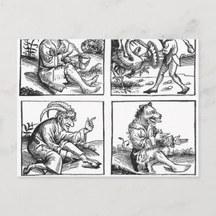 Von der Wüste geborene Monster Postkarte