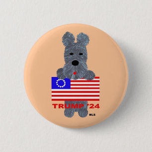 Von dir singe ich! Scottie Terrier Button