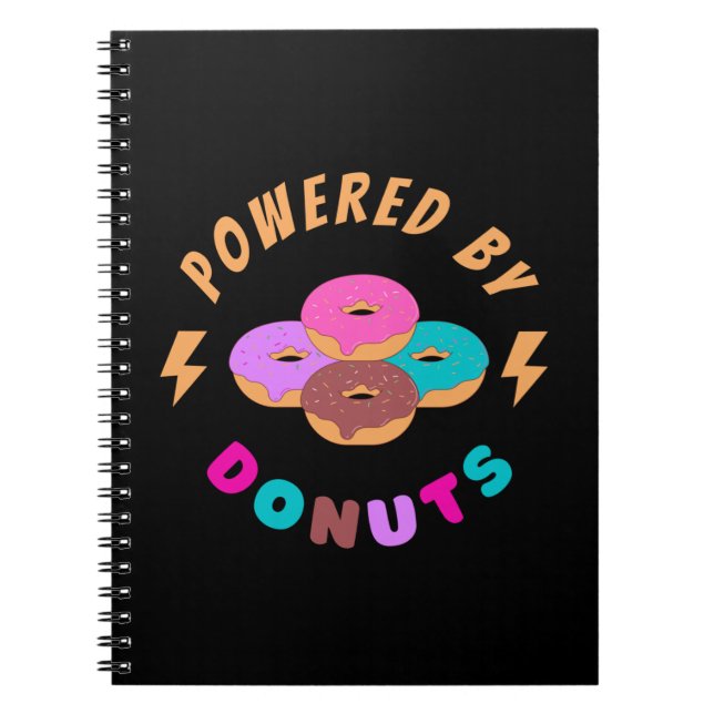 Von Donuts angetrieben Notizblock (Vorderseite)