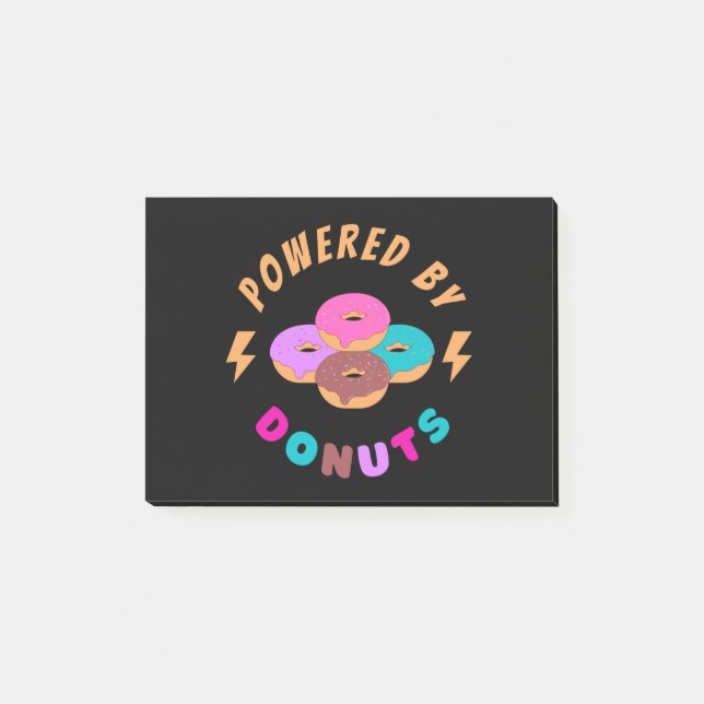 Von Donuts angetrieben Post-it Klebezettel (Vorderseite)