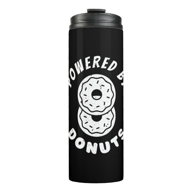 Von Donuts angetrieben Thermosbecher (Vorderseite)