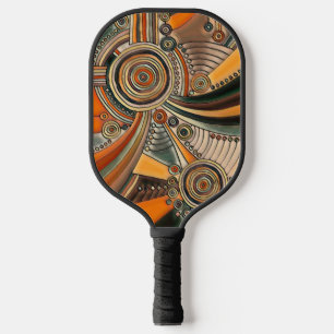 Von EDDArt handgezeichnet - Gedanken 1 Pickleball Schläger