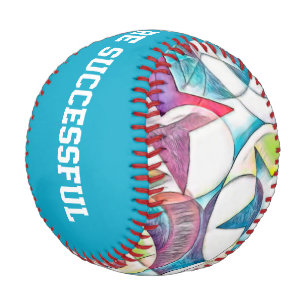 Von EDDArt handgezeichnet - Sterne und Herzen 1 Baseball