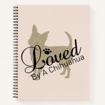 Von einem Chihuahua-Notebook geliebt