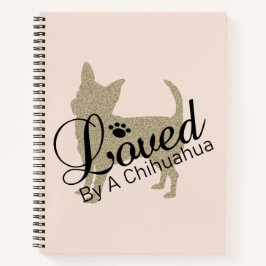 Von einem Chihuahua-Notebook geliebt Notizbuch