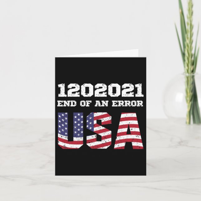 von einem Fehler Biden Harris Einweihung 12021 Jan Karte (Vorderseite)
