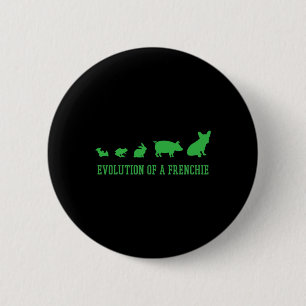 von einem französischen Bulldog Button