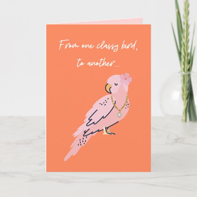 Von einem klassischen Vogel zu einem anderen sonni Karte (Vorderseite)