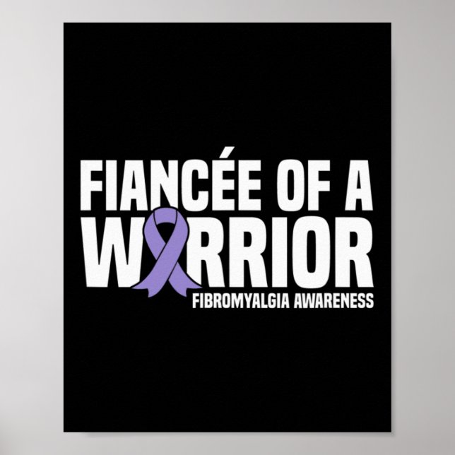von einem kriegerischen Fibromyalgie-Bewusstsein Poster (Vorne)