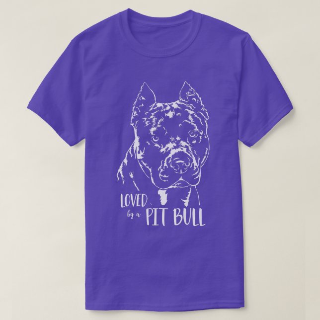 Von einem Pit Bull Hund Mama Hund Sprichwort Premi T-Shirt (Design vorne)