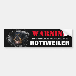 Von einem Rottweiler geschützt Autoaufkleber