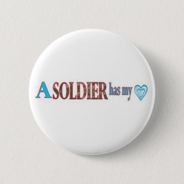 von einem Soldaten geliebt Button (Vorderseite)