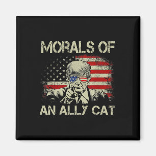 Von einer alleinerziehenden Katze Funny Trump 2024 Magnet