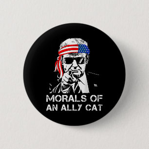 Von einer alleinstehenden Katze Funny Trump 2024 T Button