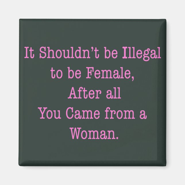 Von einer Frau Magnet (Vorne)